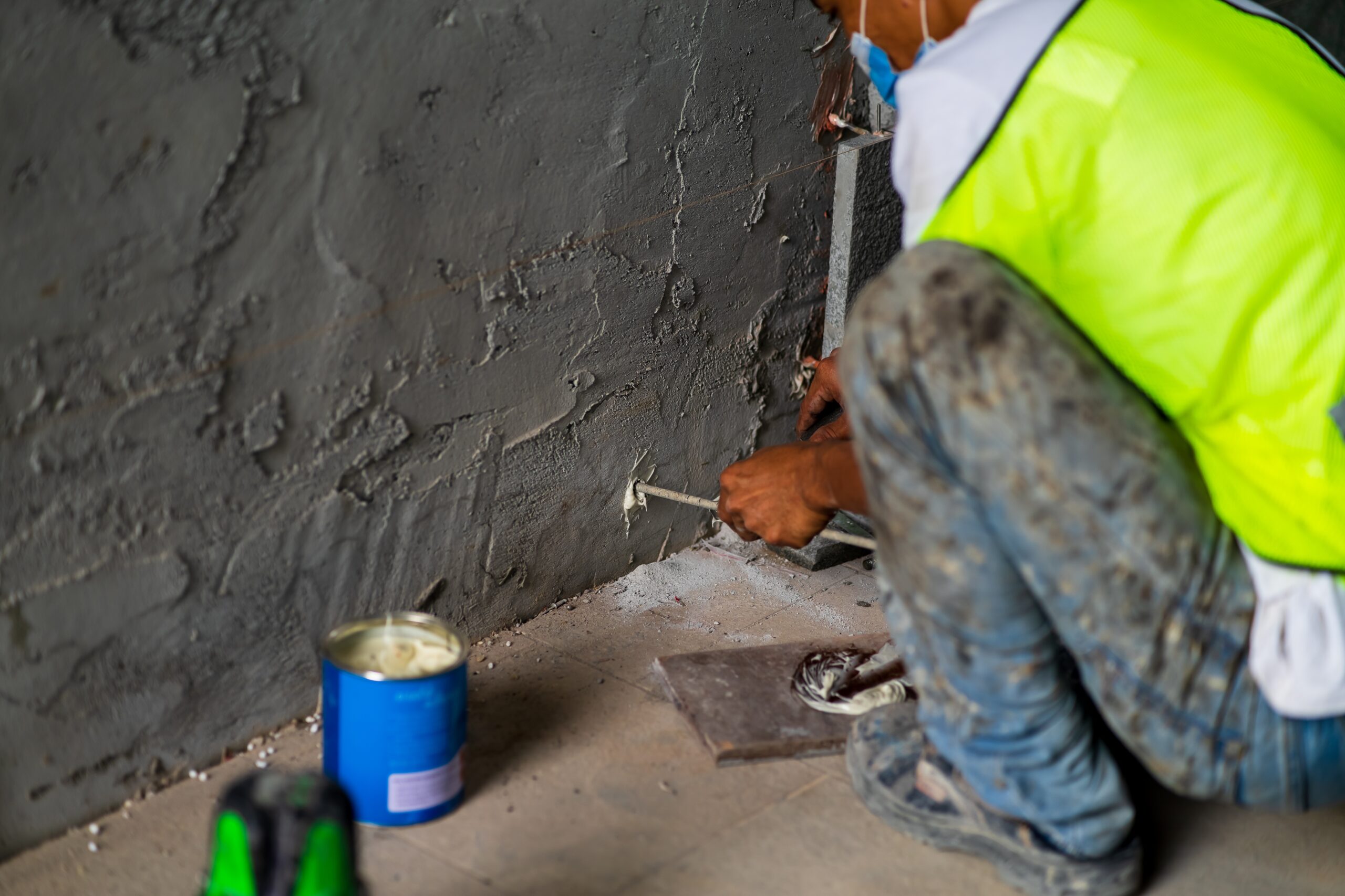 construction worker in the construction site.
